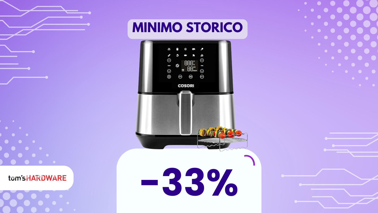 Immagine di 99€ è il suo prezzo migliore! Se cerchi una friggitrice ad aria, oggi è la scelta top