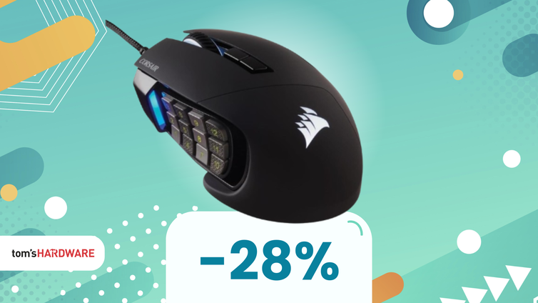 Immagine di Mouse Corsair Scimitar Elite a soli 65€ con 17 pulsanti programmabili!