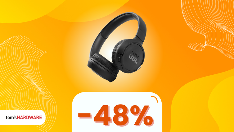 Immagine di Non perdete le JBL Tune 510BT: cuffie wireless con 40 ore di autonomia a META' PREZZO!