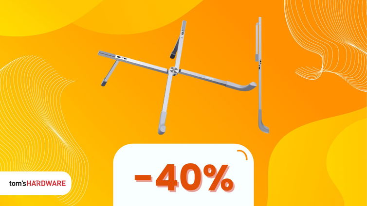 Immagine di Con il 40% di sconto, questo supporto tiene il laptop senza impedire il flusso d'aria