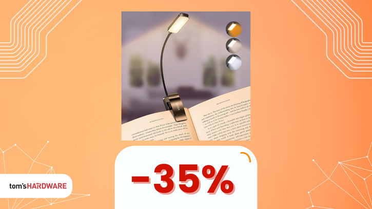 Immagine di Leggi anche a notte fonda con la lampada da lettura Gritin in OFFERTA a soli 11€!