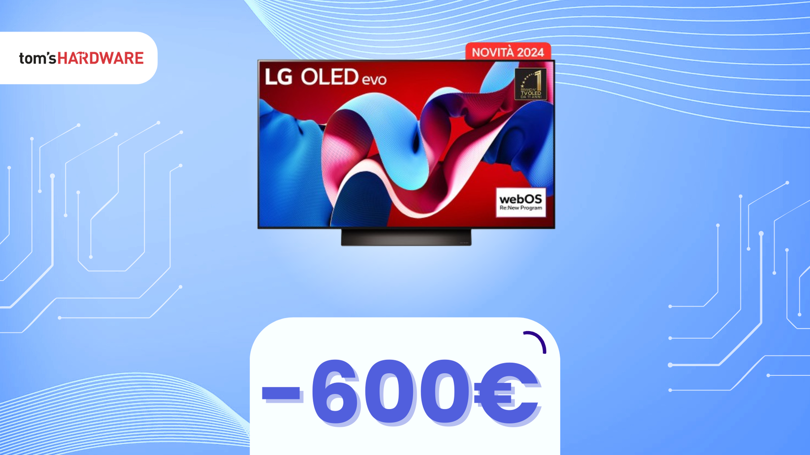 Immagine di Non perdere l'occasione: RISPARMIA 600€ su questa splendida smart TV OLED 4K da 48"!