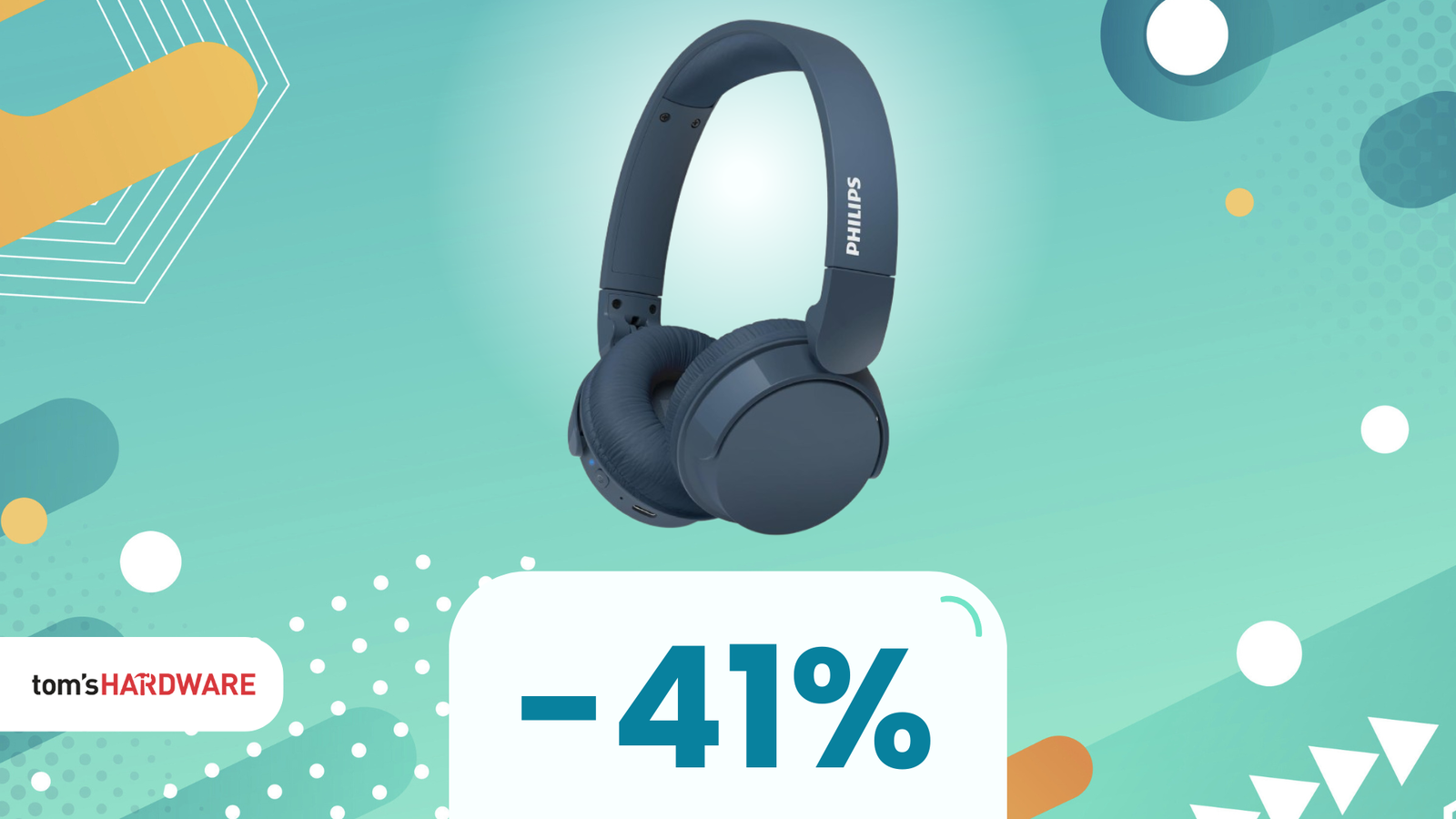 Immagine di Cuffie wireless ​Philips in SUPER OFFERTA: bassi potenti e ricarica rapida con uno SCONTO del 41%!