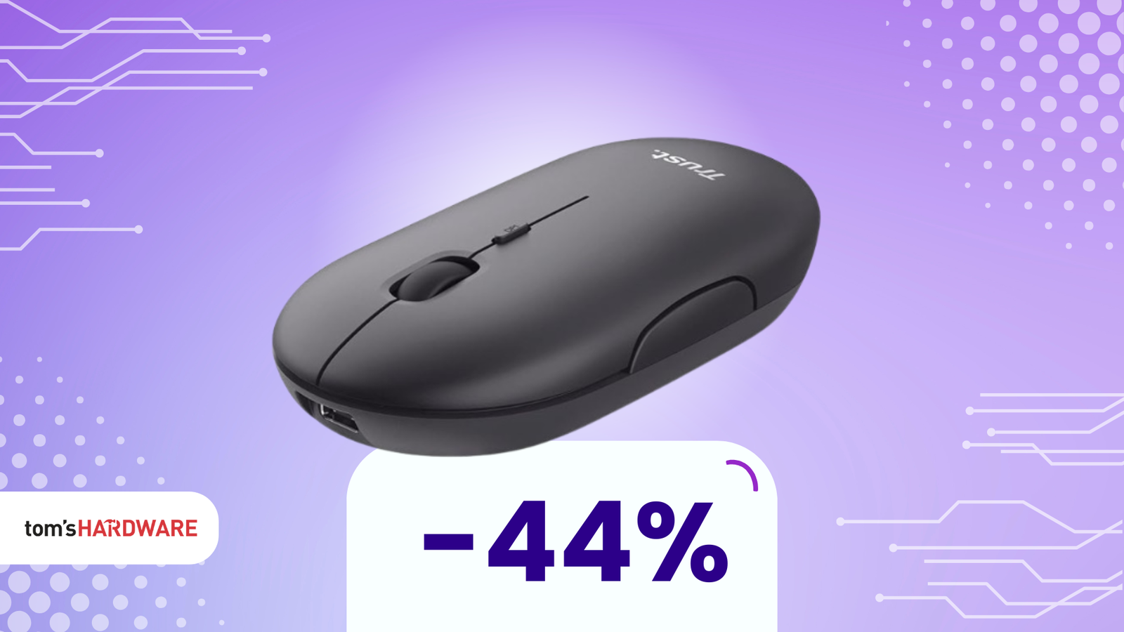 Immagine di Mouse Trust Puck a soli 12€: ultra-sottile e super-silenzioso!