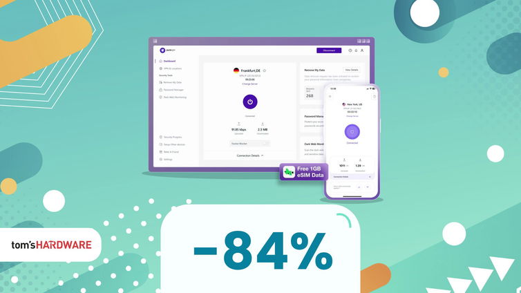 Immagine di Le eSIM rivoluzionano le VPN: PureVPN offre 1GB di dati con sconti fino all'84%