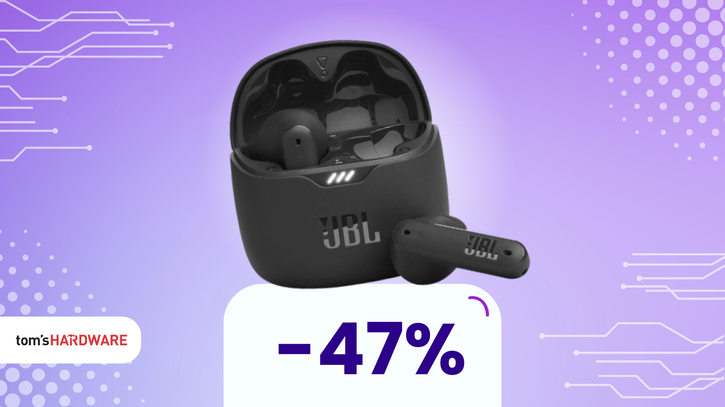 Immagine di JBL Tune Flex a soli 53€: tanta musica e zero rumore!