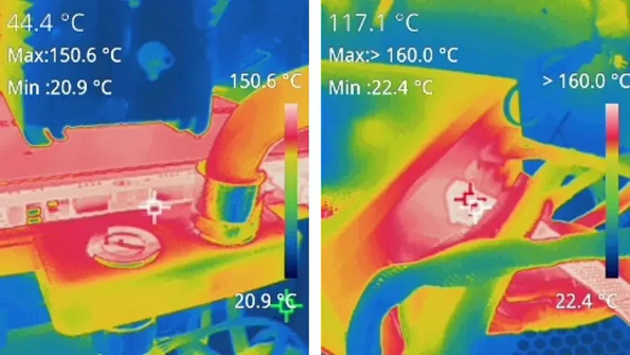 Immagine di RTX 5090: il connettore di alimentazione raggiunge i 150°C