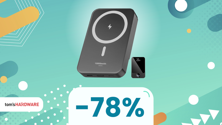 Immagine di Non restare mai senza batteria grazie a questa power bank con MagSafe, oggi SUPER SCONTATA! -78%