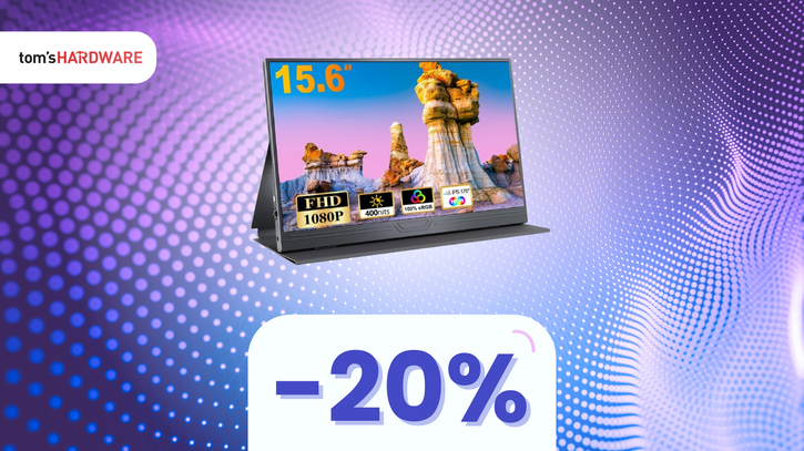 Immagine di Lavora e divertiti ovunque con questo monitor portatile in OFFERTA! -20%