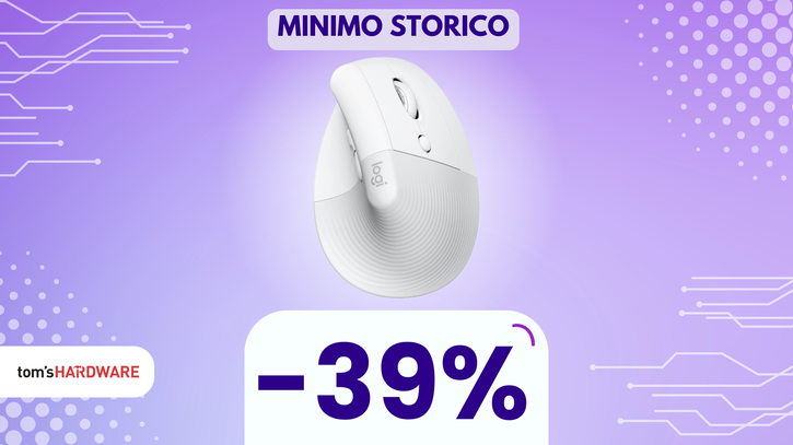 Immagine di Logitech Lift, il mouse verticale che tutti dovrebbero avere, oggi al MINIMO STORICO!