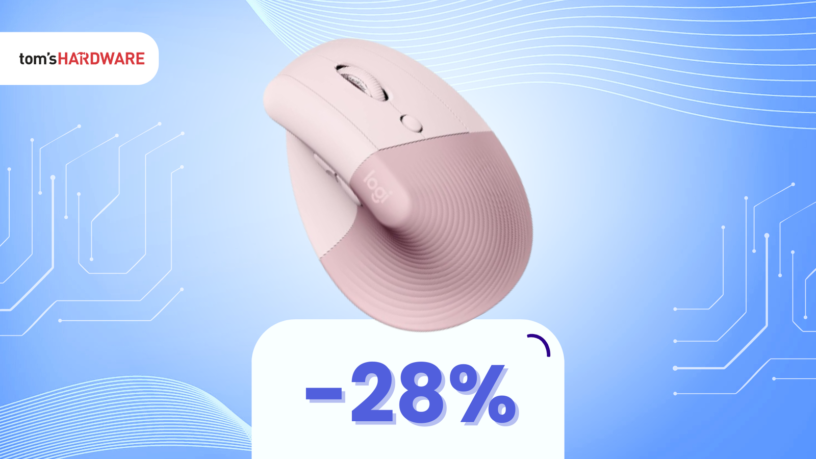 Immagine di Mouse verticale Logitech a soli 50€: e mai più tensione del polso!