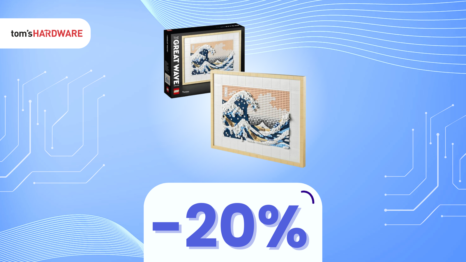 Immagine di Porta a casa l'arte giapponese con il set LEGO Art Hokusai: La Grande Onda, oggi in SCONTO!