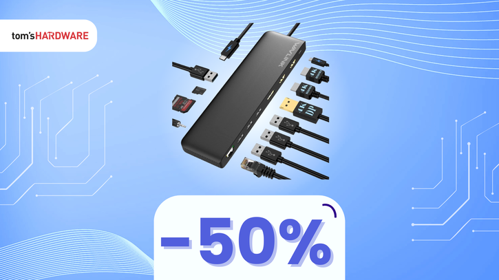 Immagine di Trasforma il tuo laptop in una workstation completa con questa docking station portatile! -50%