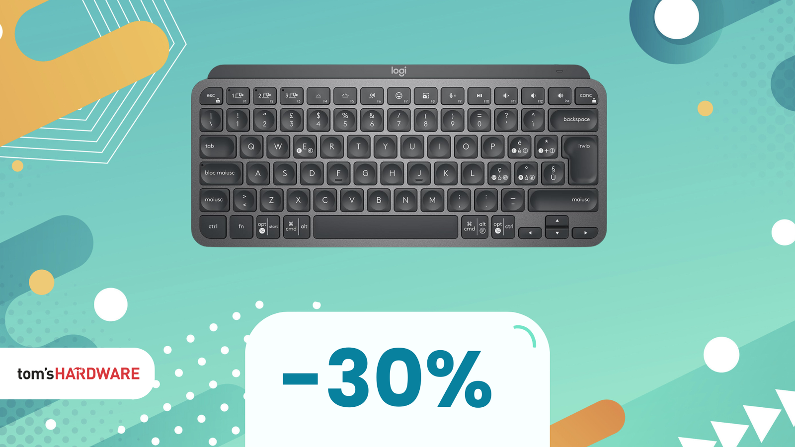 Immagine di Col 30% di sconto questa tastiera Logitech MX Keys Mini è imperdibile