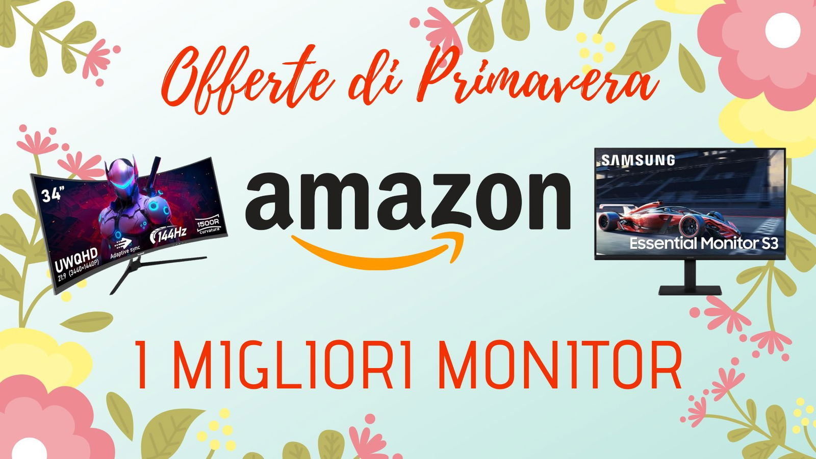 Immagine di Offerte di primavera Amazon: i monitor top da non perdere