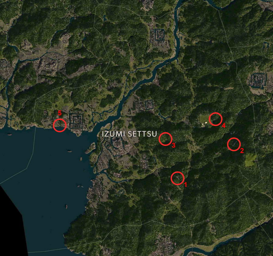 Assassin's Creed Shadows tutti i Kuji-Kiri