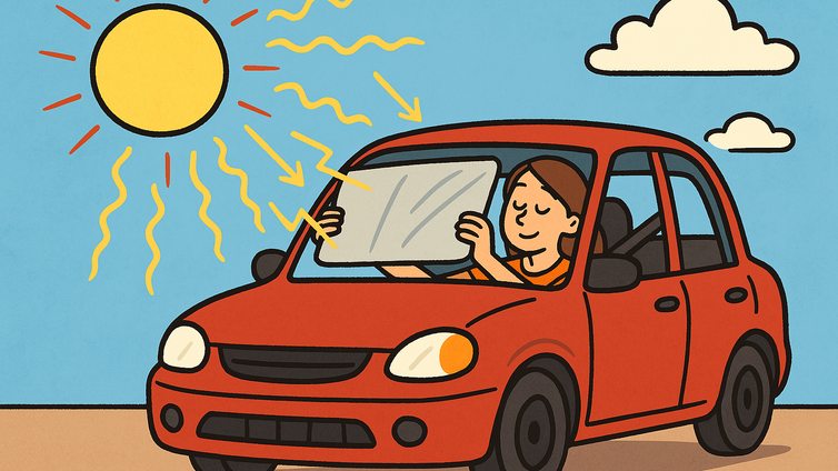 Immagine di Parasole per auto: 5 segnali che ti suggeriscono che è l'ora di cambiarlo!