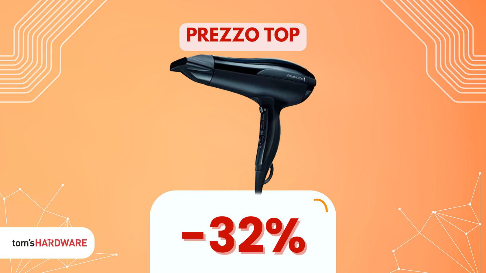 Immagine di Asciugacapelli in fumo? Sostituiscilo con questo Remington bestseller a soli 17€