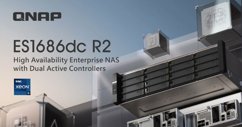 Immagine di QNAP rilascia ES1686dc R2: NAS enterprise con doppio controller