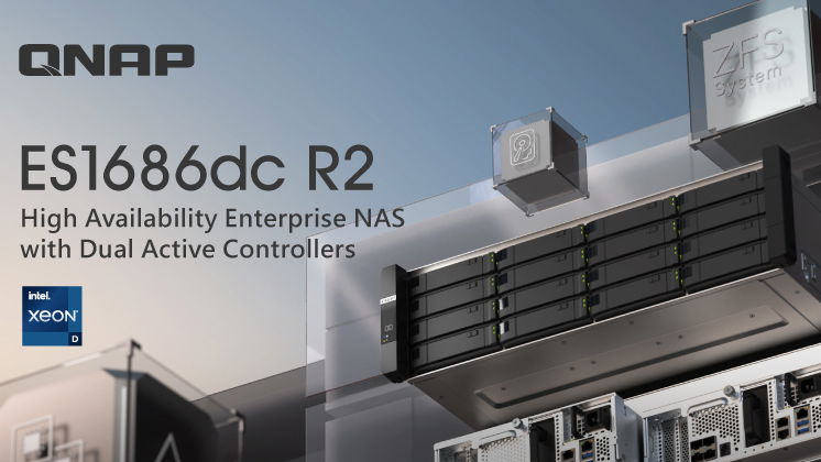 Immagine di QNAP rilascia ES1686dc R2: NAS enterprise con doppio controller