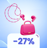 Vivi la musica con stile: auricolari con custodia a forma di borsa a 22€!