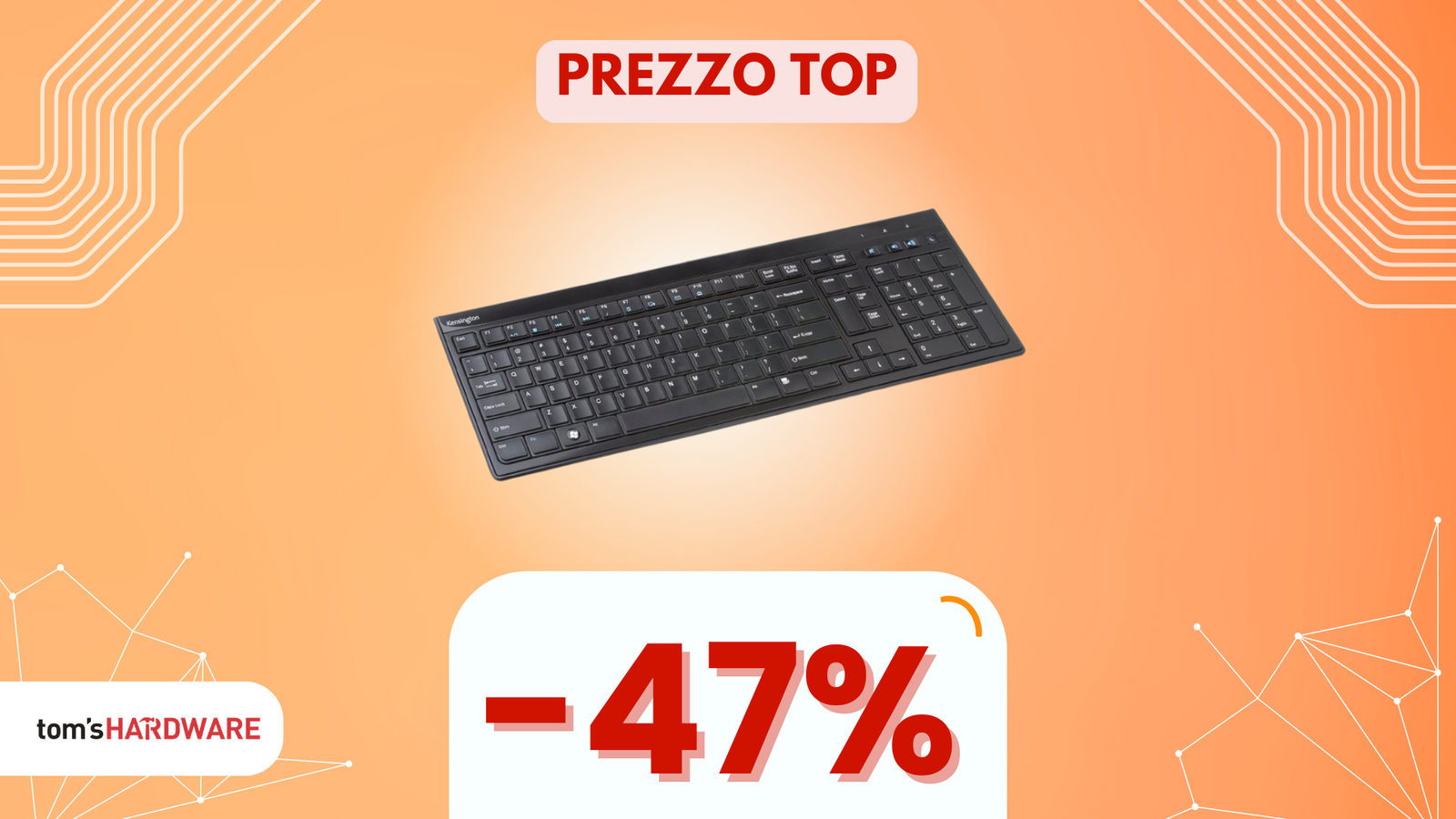 Immagine di Digitazione confortevole e precisa con questa tastiera low profile, oggi a META' PREZZO!