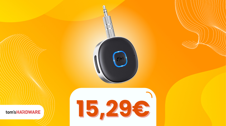 Immagine di Trasforma il tuo vecchio stereo in un sistema wireless in pochi secondi con questo ricevitore Bluetooth in SCONTO!