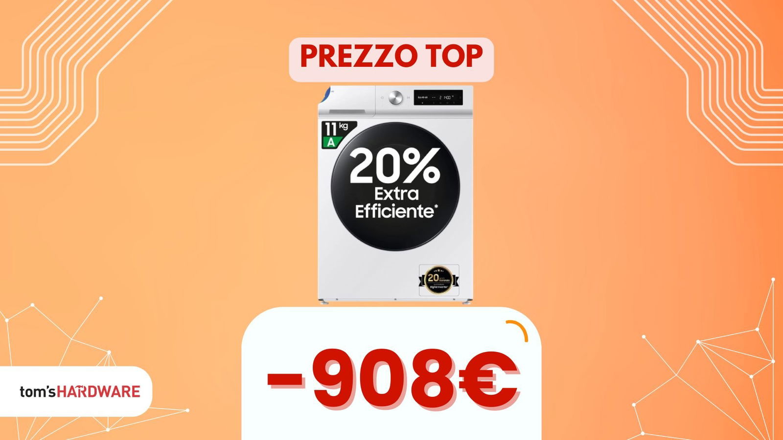 Immagine di Sconto di oltre 900€ su una lavatrice. Curiosi di scoprire quale?