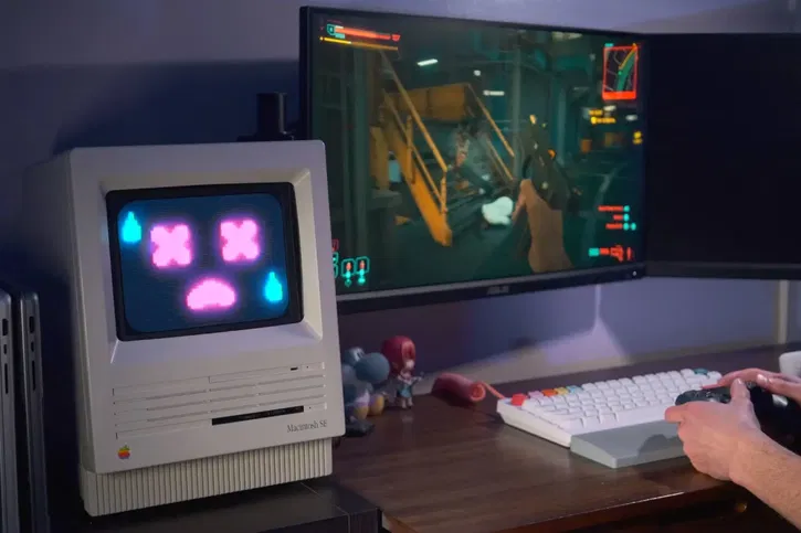 Immagine di Questo utente ha realizzato un PC da gaming moderno dentro un MAC anni '80