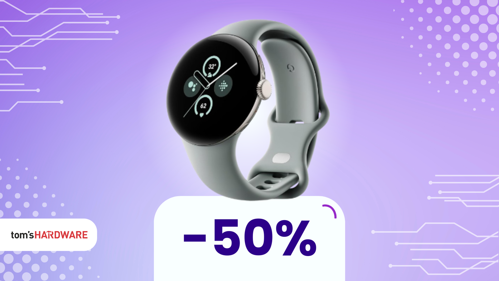 Immagine di Google Pixel Watch 2: tecnologia, benessere e sicurezza… a METÀ PREZZO!