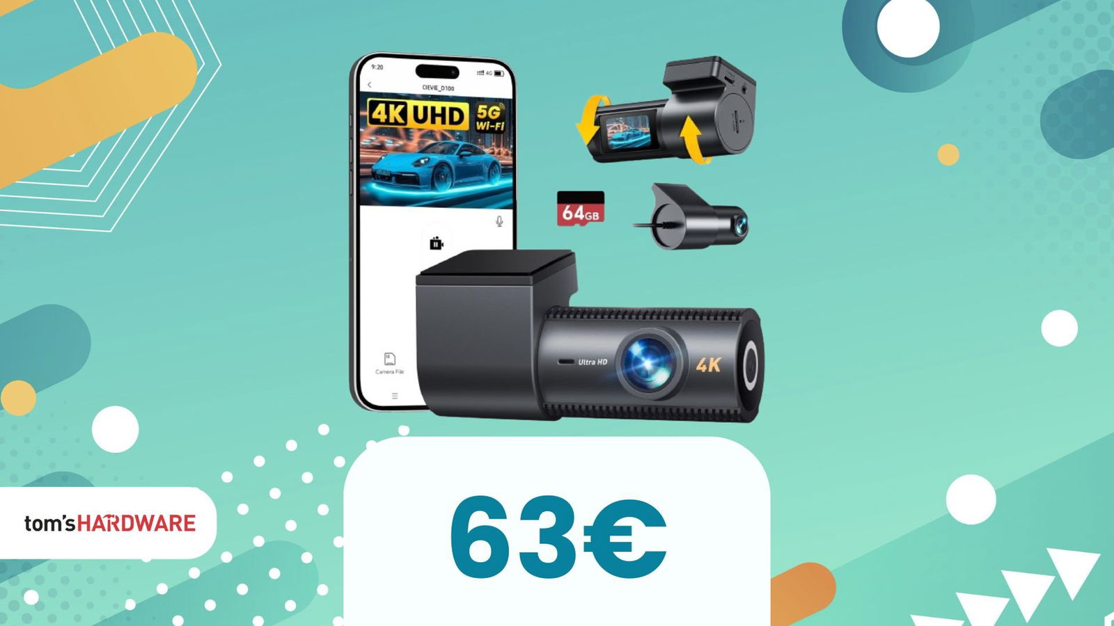 Immagine di 2 sconti e una scheda SD inclusa per questa dash cam