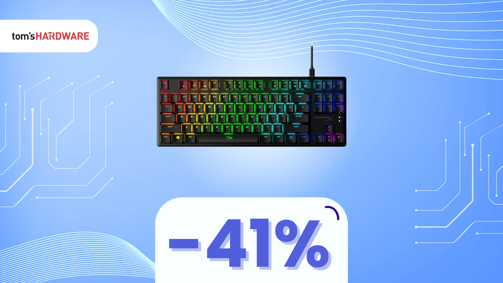 Immagine di HyperX Alloy Origins Core, la tastiera meccanica versatile per PC e console, oggi in SUPER SCONTO!
