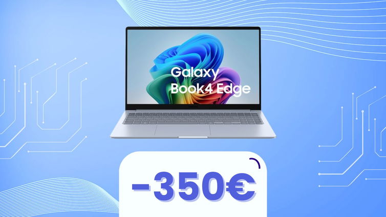 Immagine di Galaxy AI alla portata di tutti: Galaxy Book4 Edge sotto i 600€ da Unieuro