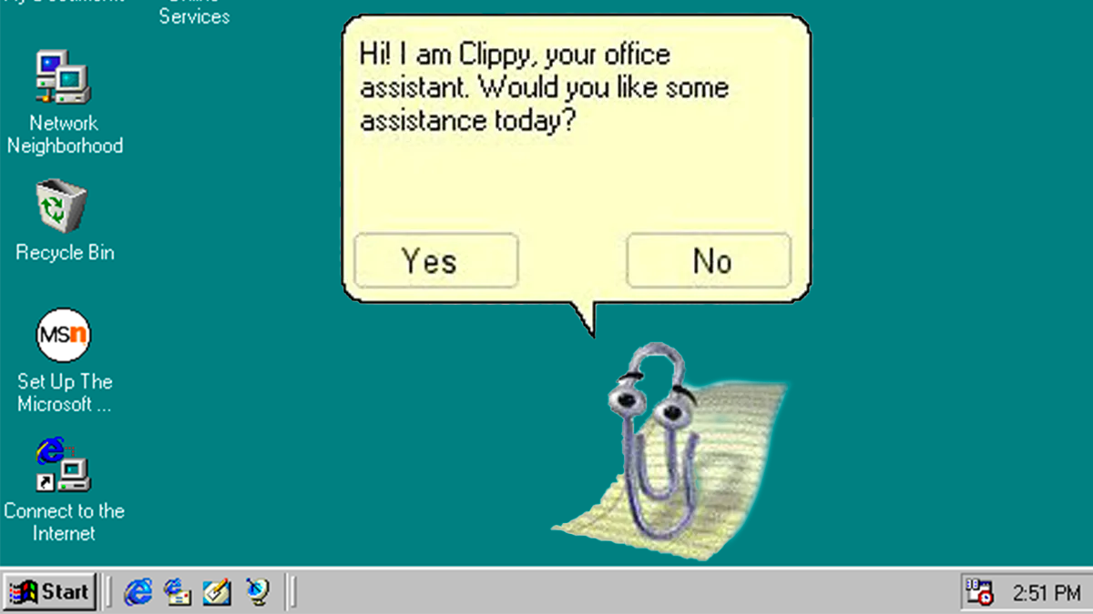 Immagine di Clippy risorge come assistente IA