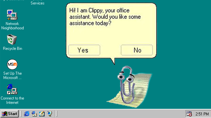 Immagine di Clippy risorge come assistente IA