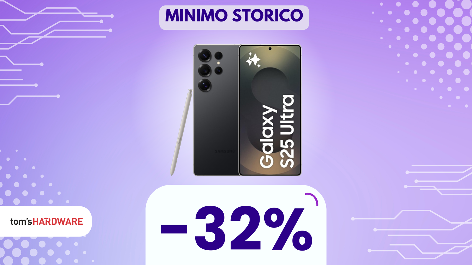 Immagine di Samsung Galaxy S25 Ultra torna al MINIMO STORICO! -32%