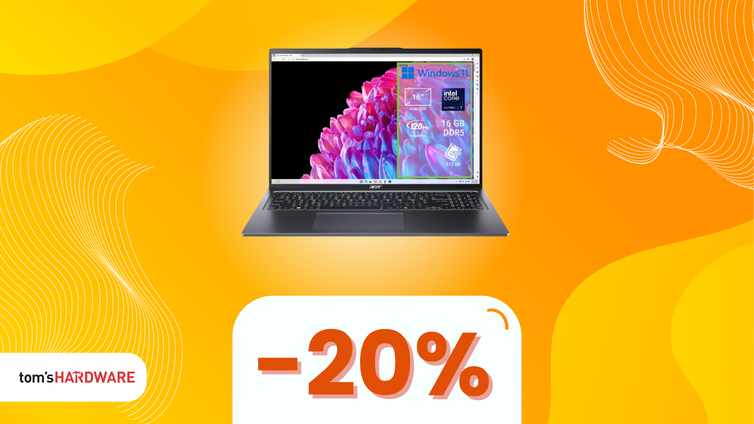 Immagine di Acer Swift Go 16: OTTIMO notebook per lavoro e studio, oggi SCONTATO!