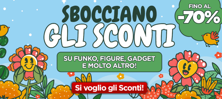 Immagine di Sbocciano gli sconti su MyComics: risparmia fino al 70% su Funko, figure, gadget e altro ancora!