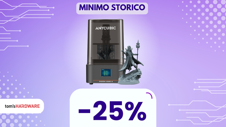 Immagine di Anycubic Photon Mono 4 torna al suo MINIMO STORICO! IMPERDIBILE!