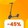 Con questo monopattino Xiaomi (-45%), riparti da fermo anche sulle pendenze