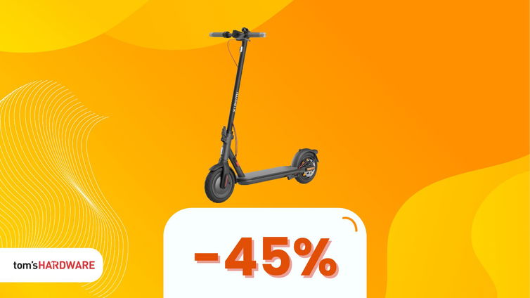 Immagine di Con questo monopattino Xiaomi (-45%), riparti da fermo anche sulle pendenze