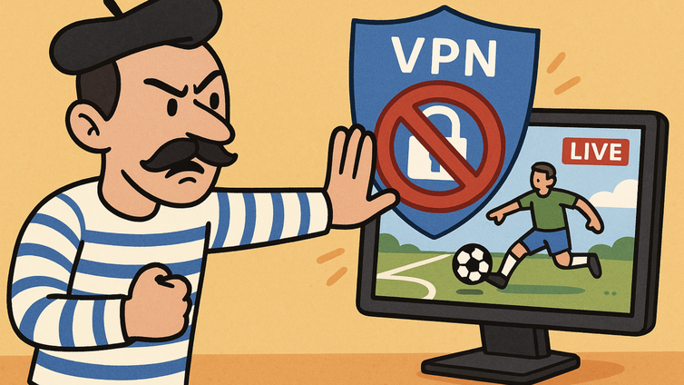 Immagine di VPN costrette a bloccare i siti di streaming sportivo illegale