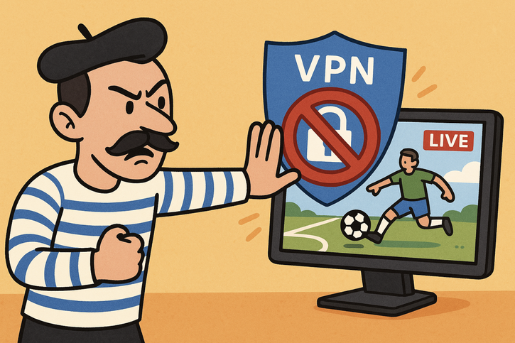 Immagine di VPN costrette a bloccare i siti di streaming sportivo illegale