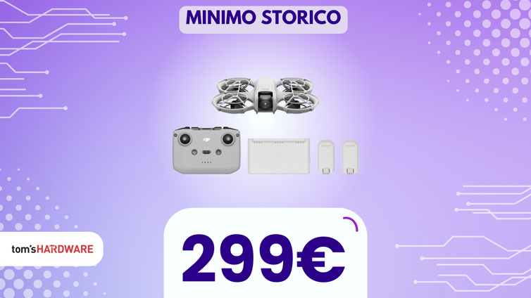 Immagine di DJI Neo Combo Fly More a PREZZO SHOCK: SOLO 299€ per un drone leggero e potente!