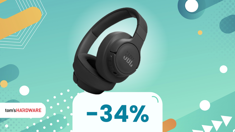 Immagine di Suono al top e zero rumore: cuffie JBL Tune 770NC a soli 86€!