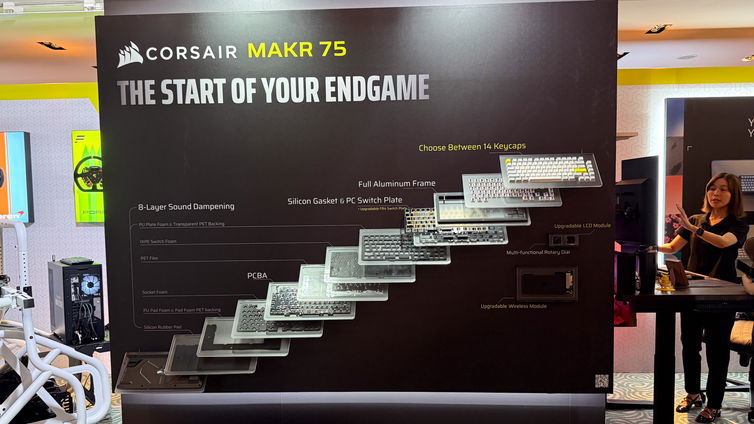 Immagine di CORSAIR lancia MAKR 75: la tastiera gaming per gli amanti del DIY