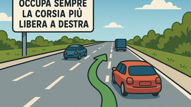 Immagine di Occupate la corsia più libera a destra