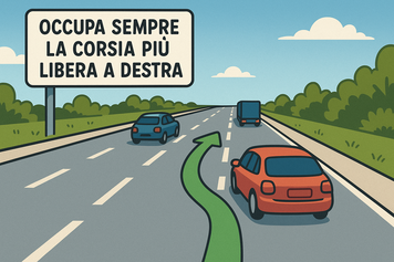 Occupate la corsia più libera a destra