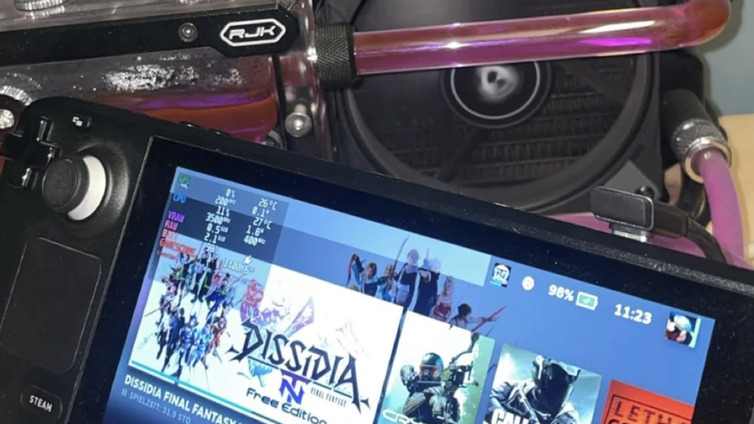 Immagine di Lo Steam Deck con raffreddamento a liquido è tanto inutile quanto affascinante