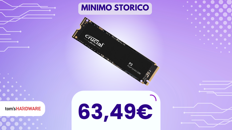 Immagine di Crucial P3 1TB, SSD perfetto per gamer e professionisti, a un SUPER PREZZO!